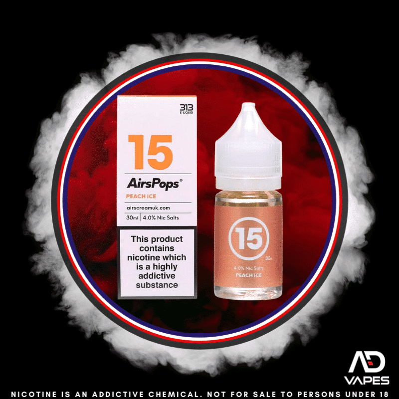 Airscream AirsPops 313 Peach Ice 40mg 30ml