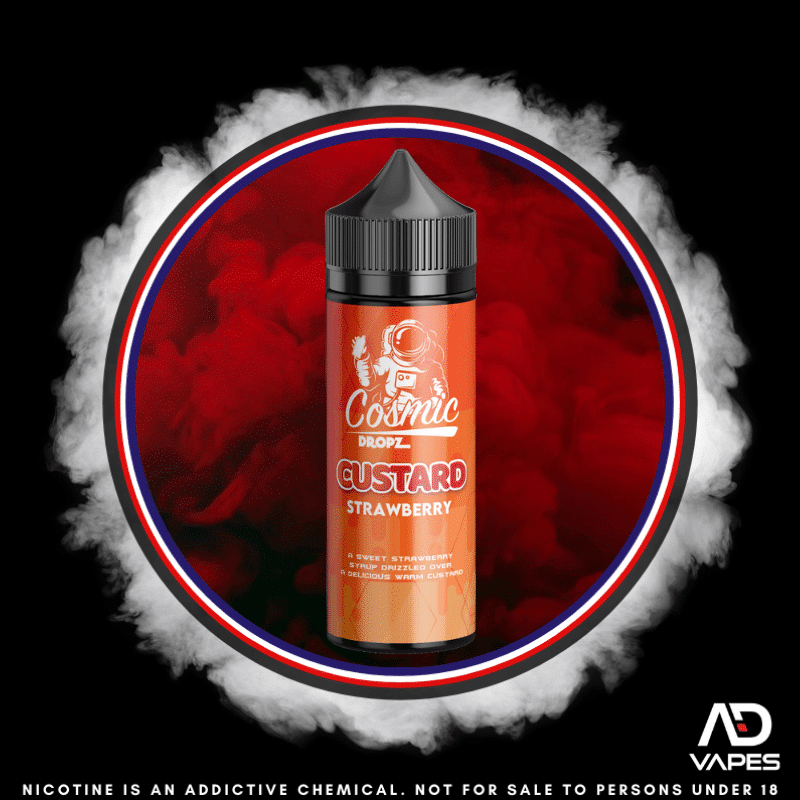Cosmic Dropz Custard Strawberry 120ml Flavour Shot