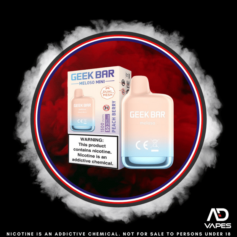 Geek Bar Meloso Mini 1500 50mg Peach Berry