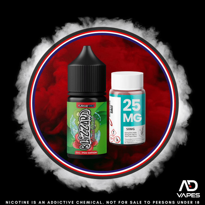 Blizzard Strawberry Kiwi Slushy 25mg 30ml Longfill Kit
