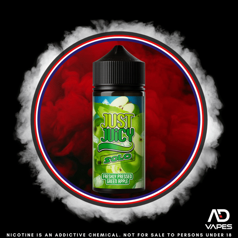 The Hidden Cloud Just Juicy Solo Green Apple 120ml Flavour Shot