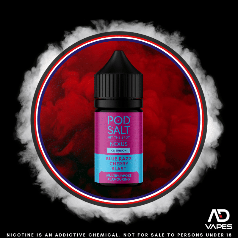 Pod Salt Nexus Ice Edition Blue Razz Cherry Blast 30ml Flavour Shot
