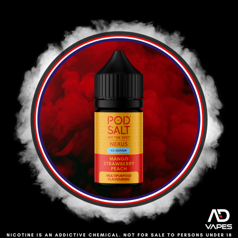 Pod Salt Nexus Ice Edition Mango Strawberry Peach 30ml Flavour Shot