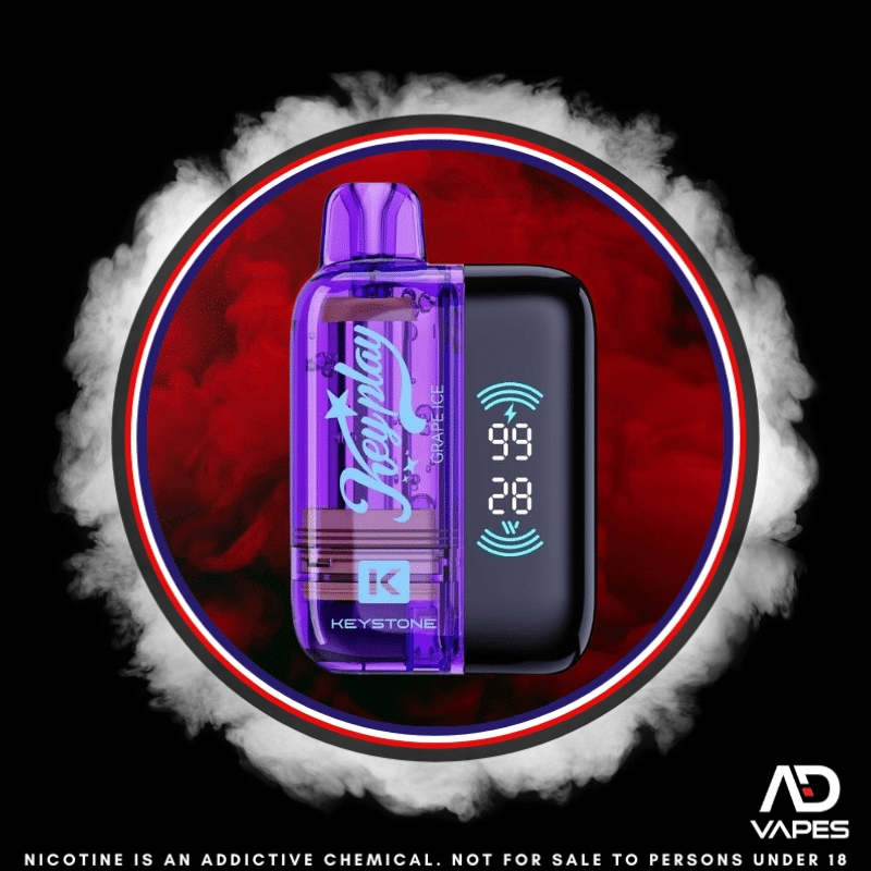 Keystone Keyplay 40K 50mg Kit Grape Ice Pod + Battery