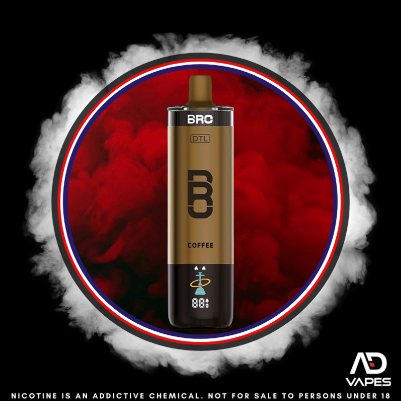 Bro Vapes Hookah DTL 40K 5mg Coffee
