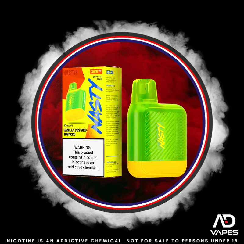 NASTY Bar DX3k 3000 50mg Vanilla Custard Tobacco