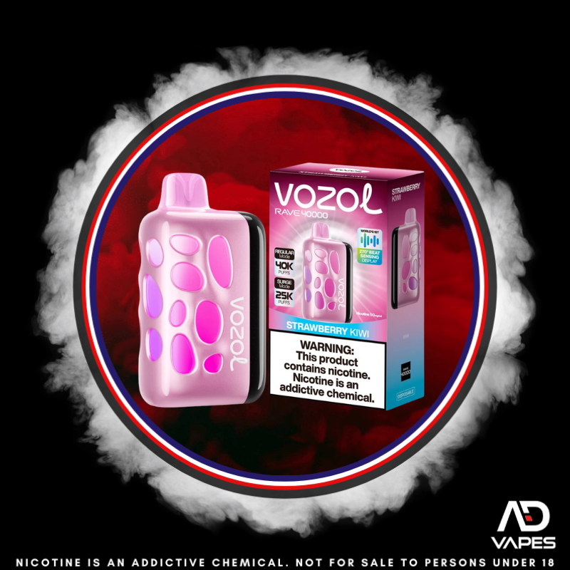 Vozol Rave 40K 50mg Strawberry Kiwi