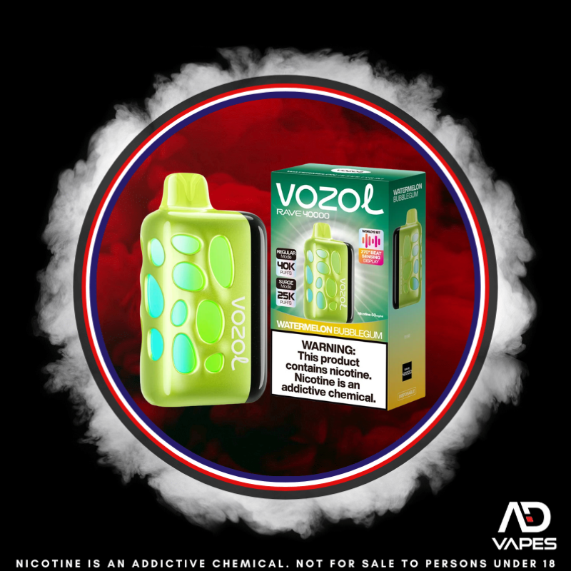 Vozol Rave 40K 50mg Watermelon Bubblegum